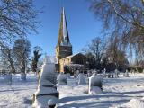 St James Normanton on Soar in winter